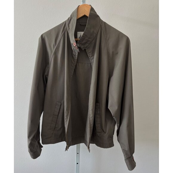 VTG London Fog Jacket 42R Large Harrington Zip Front 80s Retro Dadcore Old Money - Picture 13 of 15